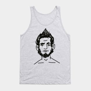 cute young man. sketch portrait Tank Top